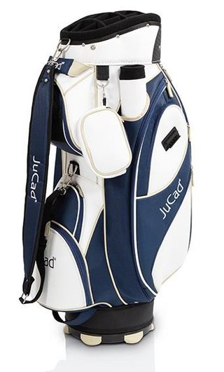 JuCad Style Cart Bag, weiss/blau