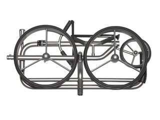 JuCad Titan 3-rädrig Manuell Golftrolley + Tragetasche