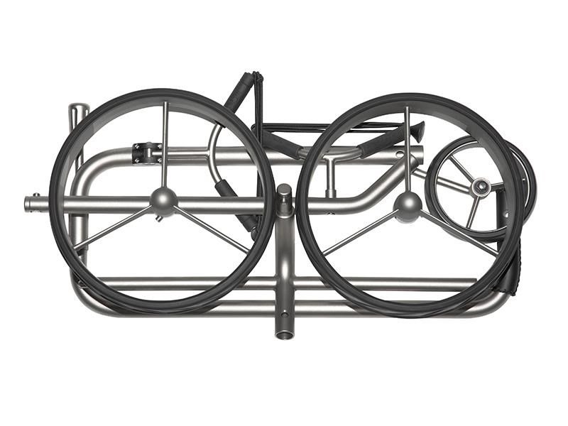 JuCad Titan 3-rädrig Manuell Golftrolley + Tragetasche