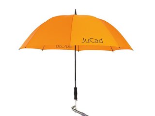 JuCad Teleskop-Golfschirm 68" mit Schirmstift, orange