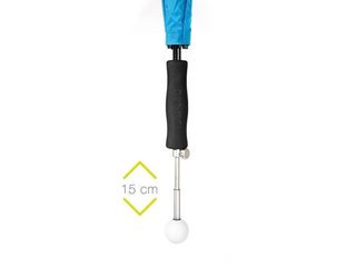 JuCad Teleskop-Golfschirm 68" mit Schirmstift, silber (UV-Schutz)