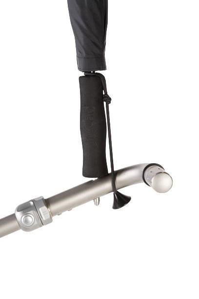 JuCad Teleskop-Golfschirm 68" mit Schirmstift, silber (UV-Schutz)