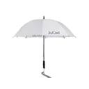 JuCad Teleskop-Golfschirm 68" mit Schirmstift, weiss
