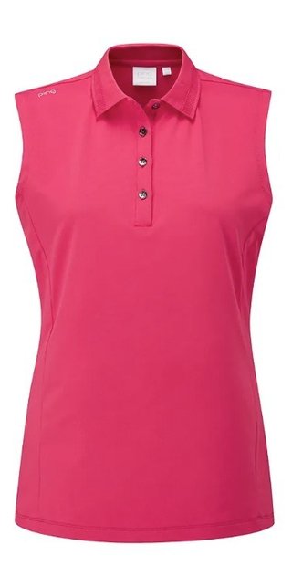 Ping Solene damenloses Poloshirt, rosa