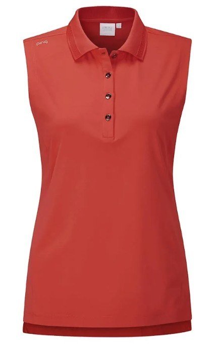 Ping Solene damenloses Poloshirt, rot