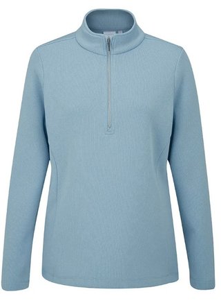 Ping Lyla half zip ribbed Damen Fleecejacke, blau