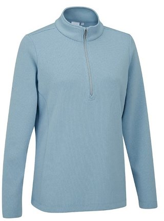 Ping Lyla half zip ribbed Damen Fleecejacke, blau