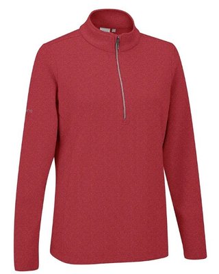 Ping Lyla half zip ribbed Damen Fleecejacke, rot