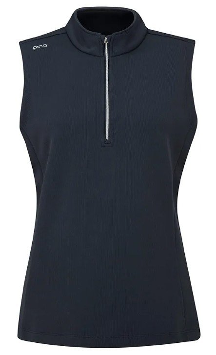 Ping Lyla half zip Damen Weste, dunkelblau