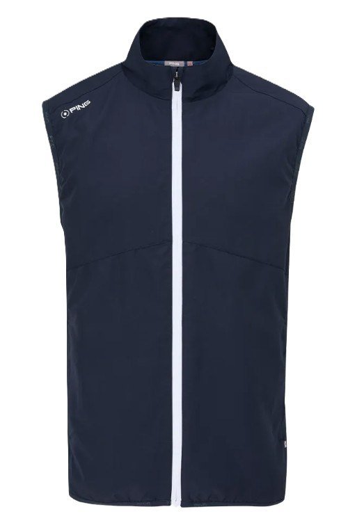 Ping Ashbourne Herren-Fleece-Weste, dunkelblau