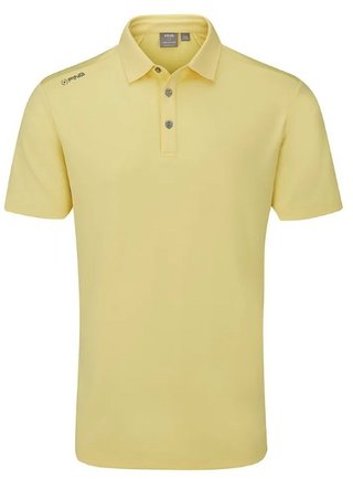 PING Lindum Herren Poloshirt, Zitrone