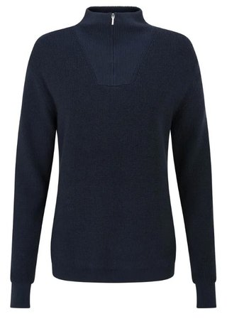 Ping Kaylah Half Zip Lined Damen Pullover, dunkelblau