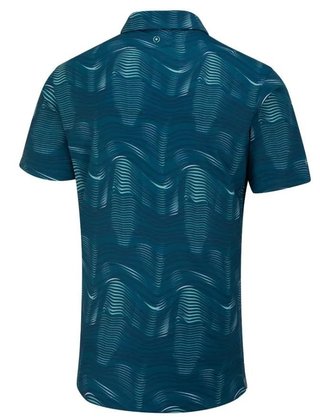 Ping Optic Groove Herren polo, forest multi