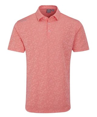 PING Geo Camo Herren Poloshirt, desert flower