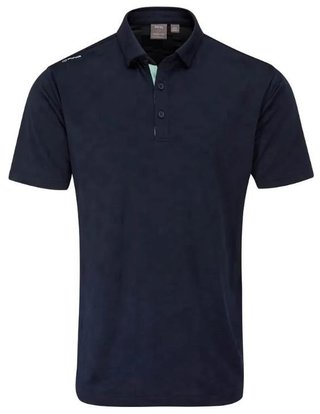 Ping Kenan Textured Herren Poloshirt, dunkelblau
