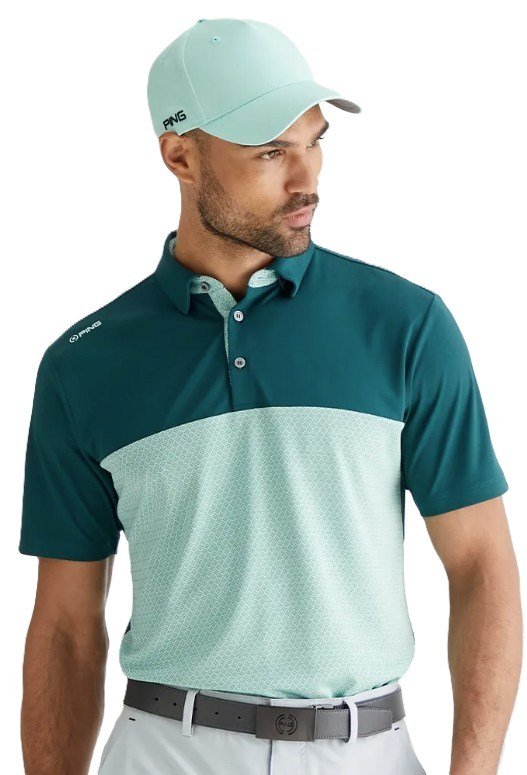Ping Hall Herren Poloshirt, grün