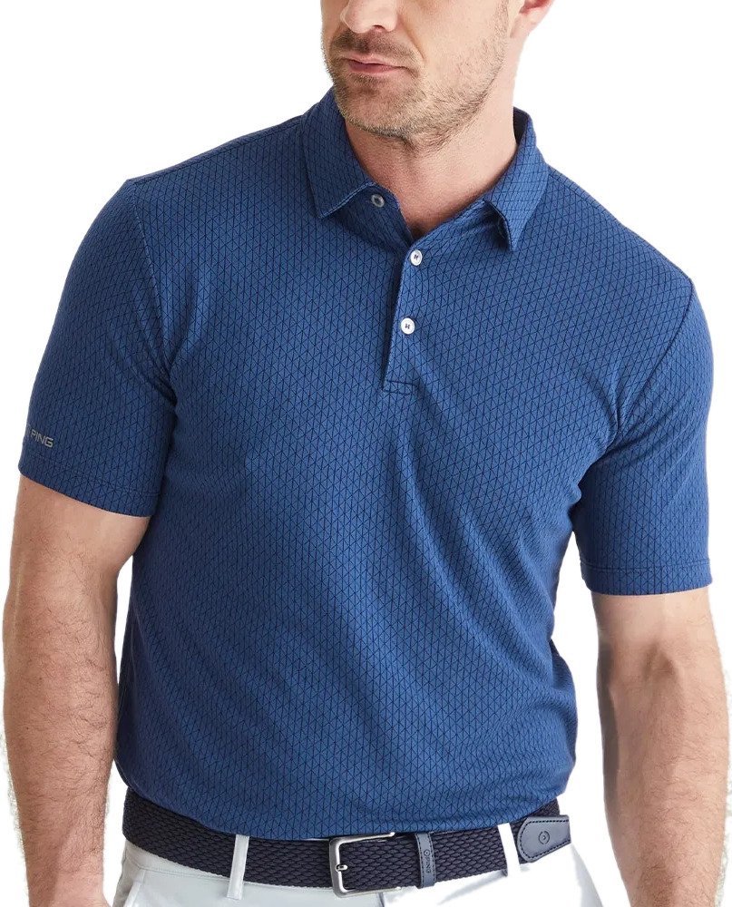 Ping Hershel Herren polo, dunkelblau
