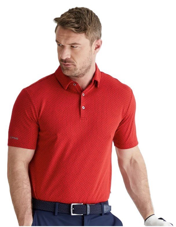 Ping Hershel Herren polo, rot