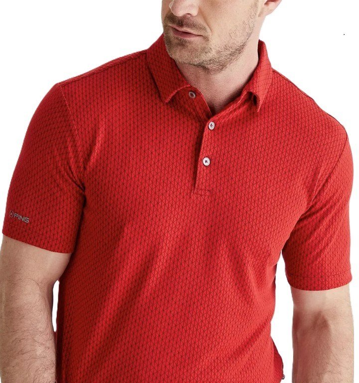Ping Hershel Herren polo, rot
