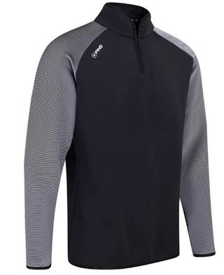 Ping Strio Performance Midlayer Herren Sweatshirt, schwarz/weiss