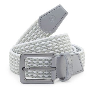 Ping Stretch Webbing Herren Gürtel, grau/weiss