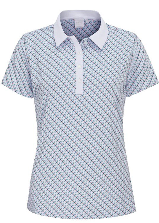 Ping Bethany Damen Poloshirt, neotheric/white