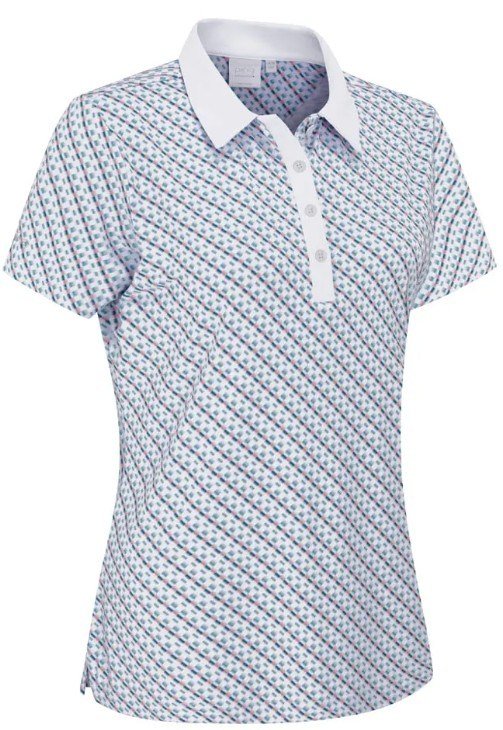 Ping Bethany Damen Poloshirt, neotheric/white