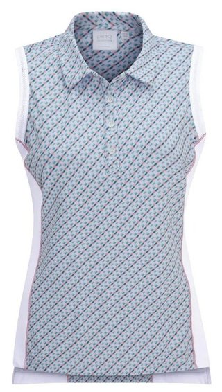 Ping Colleen ärmelloses  Damen Poloshirt, neoteric/weiss