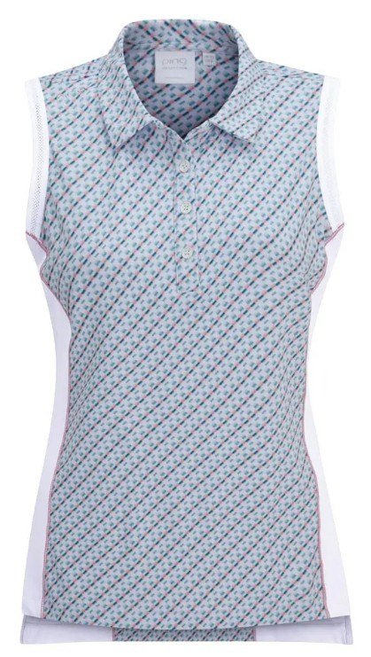 Ping Colleen ärmelloses  Damen Poloshirt, neoteric/weiss