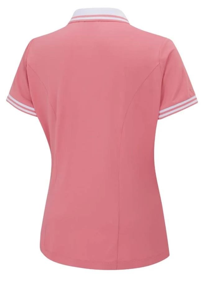 Ping Ali Damen Poloshirt, sweet pea/white