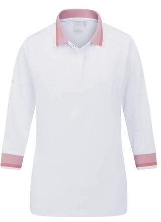 Ping Lindsey Damen Poloshirt, weiss/Zuckererbse