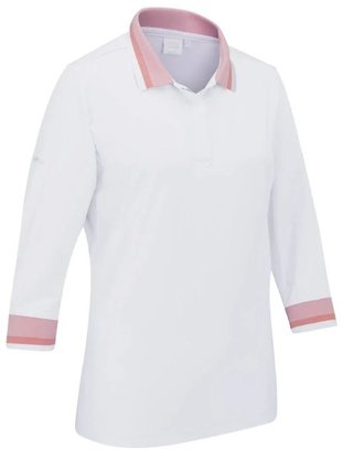 Ping Lindsey Damen Poloshirt, weiss/Zuckererbse