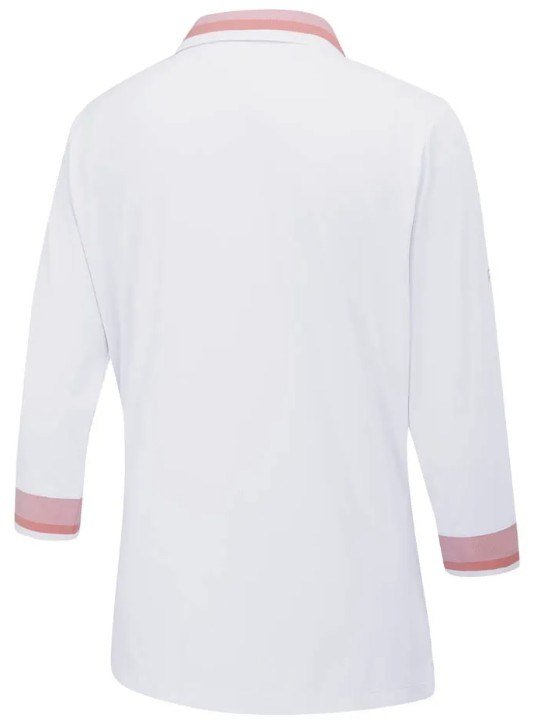 Ping Lindsey Damen Poloshirt, weiss/Zuckererbse