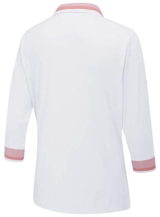 Ping Lindsey Damen Poloshirt, weiss/Zuckererbse