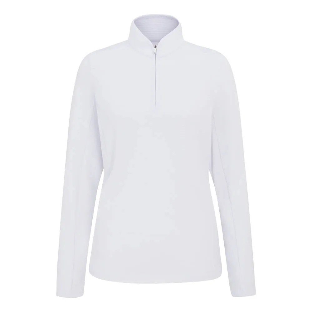 Ping Abigale Performance FleeceDamen Poloshirt, weiss
