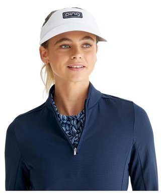 Ping Abigale Performance FleeceDamen Poloshirt, dunkelblau