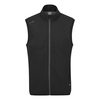 Ping Ashbourne Herren-Fleece-Weste, black asphalt