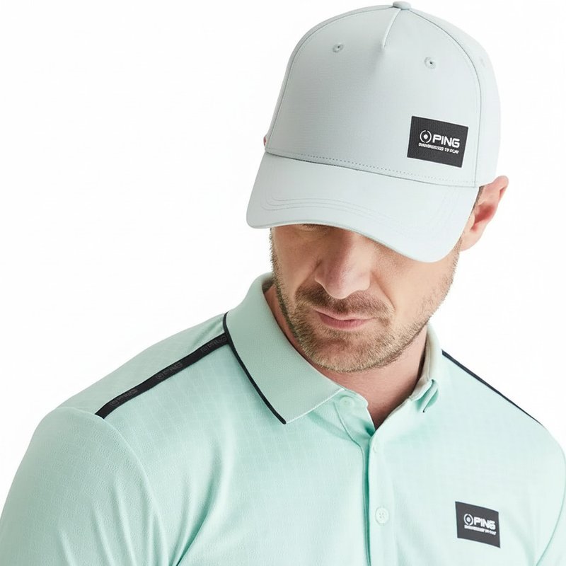 PING Koa Herren Baseballcap, Pearl Grey Marl