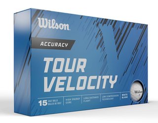 Wilson Tour Velocity Accuracy Golfbälle, 15Stk.
