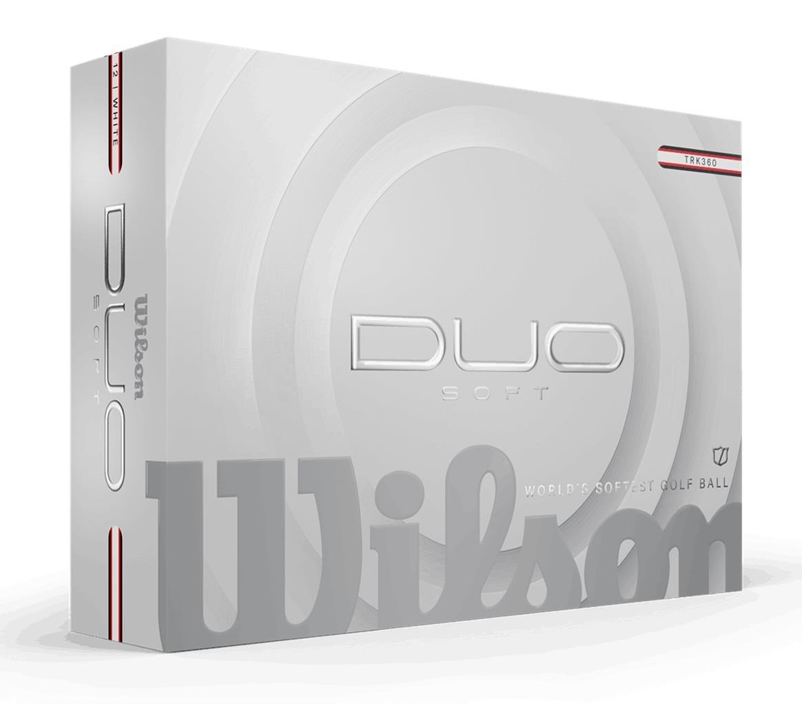 Wilson Duo Soft TRK 360 Golfbälle, weiss/rot