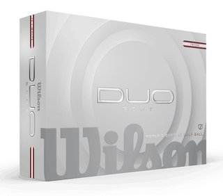 Wilson Duo Soft TRK 360 Golfbälle, weiss/rot