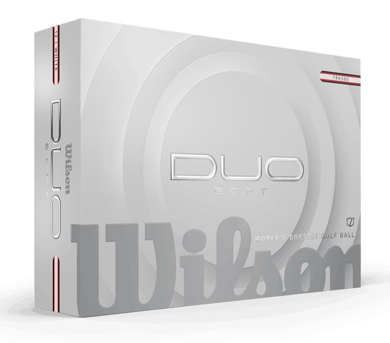 Wilson Duo Soft TRK 360 Golfbälle, weiss/rot