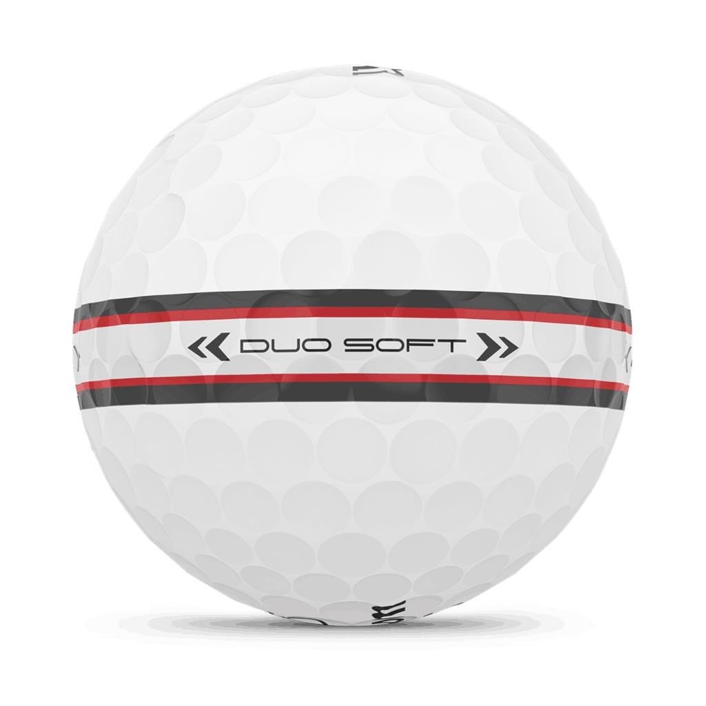Wilson Duo Soft TRK 360 Golfbälle, weiss/rot