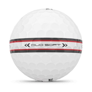 Wilson Duo Soft TRK 360 Golfbälle, weiss/rot