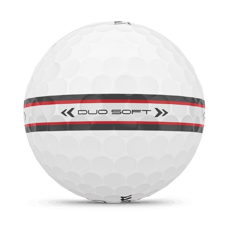Wilson Duo Soft TRK 360 Golfbälle, weiss/rot