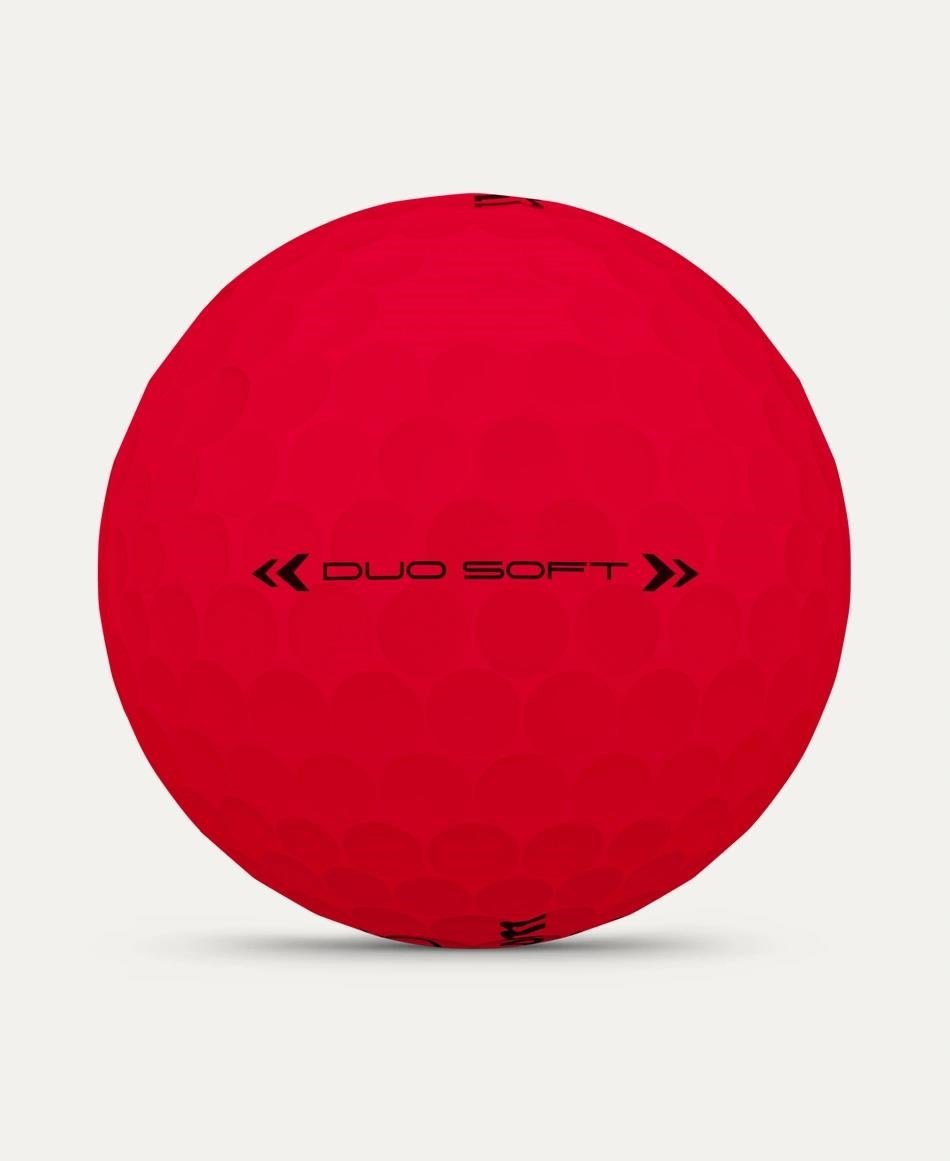 Wilson Duo Soft Golfbälle, rot