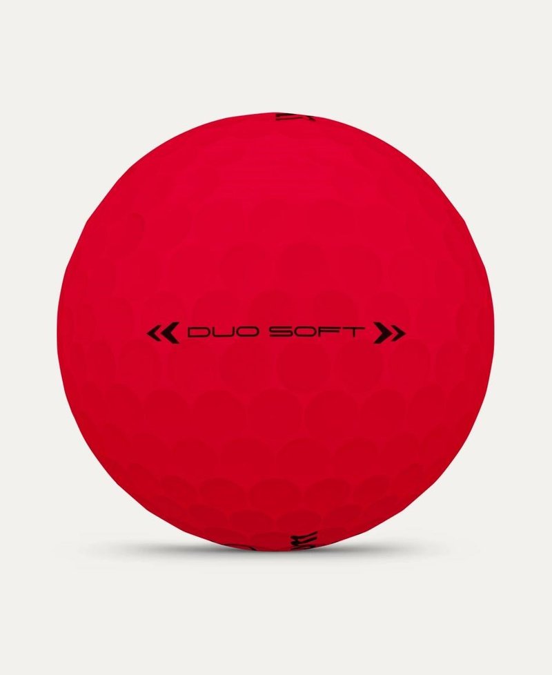 Wilson Duo Soft Golfbälle, rot