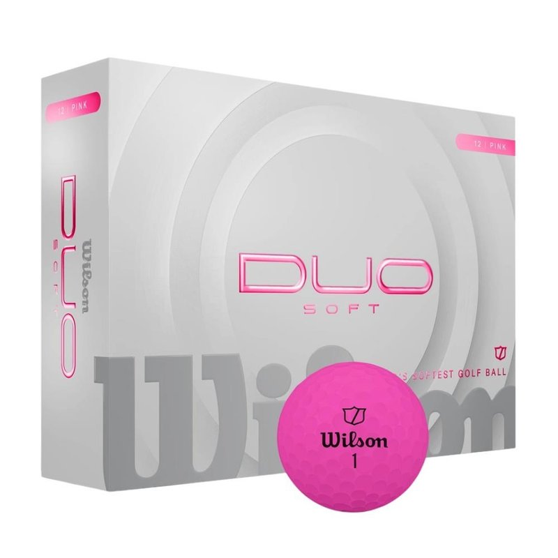 Wilson Duo Soft Golfbälle, rosa