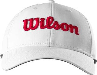 Wilson Tour Cap Schirmmütze, weiß/rot