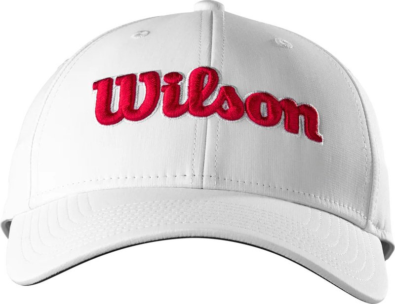 Wilson Tour Cap Schirmmütze, weiß/rot